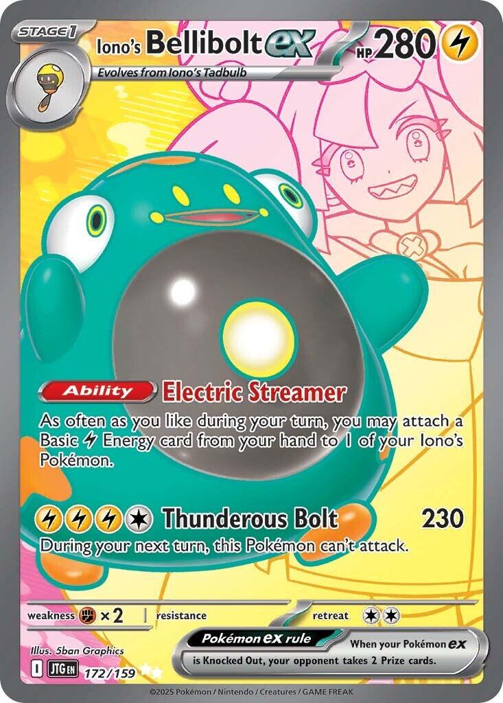 Iono's Bellibolt ex (Journey Together) 172/159 [Near Mint]