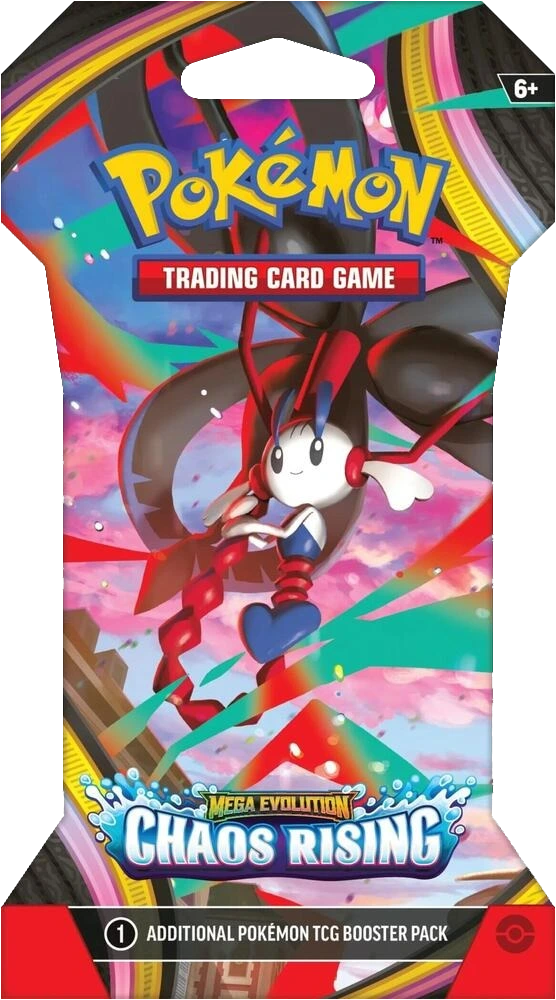 Pokemon TCG - Mega Evolution - Chaos Rising (ME4) - Sleeved Booster Pack (Engelska)