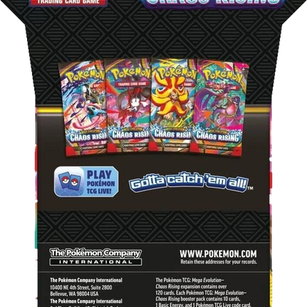 Pokemon TCG - Mega Evolution - Chaos Rising (ME4) - Sleeved Booster Pack (Engelska)
