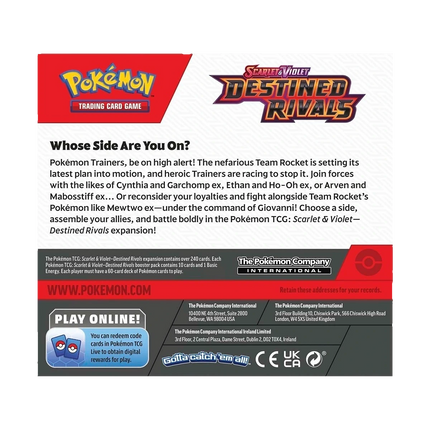 Pokemon TCG - Scarlet & Violet - Destined Rivals (SV10) - Booster Box (Engelska)