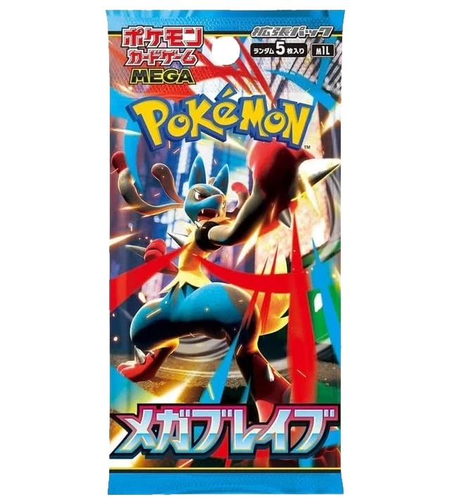 Pokemon TCG - Mega Evolution - Mega Brave (M1L) - Booster Pack (Japanska)
