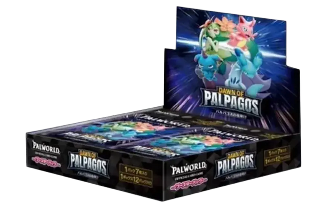 Palworld OCG - Dawn of Palpagos (BP01) - First Edition Booster Box (Japanska)