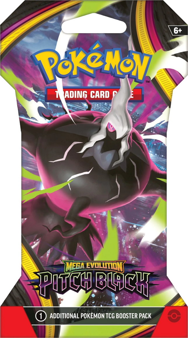 Pokemon TCG - Mega Evolution - Pitch Black (ME5) - Sleeved Booster Pack (Engelska)