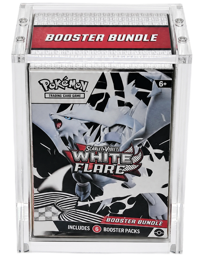 Akryl Display Case - Booster Bundle - Passar S&V & Äldre Set (Magnetiskt Lock)