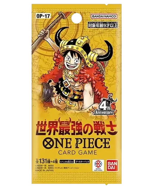 One Piece Card Game - The World's Strongest Warriors (OP-17) - Booster Pack (Japanska)