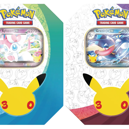 Pokemon TCG - 30th Celebration - ex Tin - Assorted (Engelska)